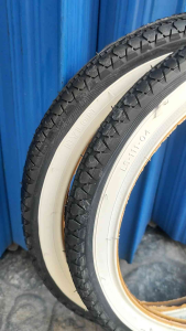 Ban Luar Sepeda Ukuran 16 x 1.75 Lucky Stone Hitam Putih Anak Lipat Mini | High Quality