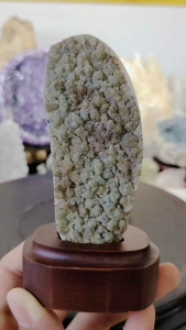 Natural Special Brazil Green Chalcedony Crystal Ornament UCC02 #Naturalcrystal #homedecor #Lifestyle