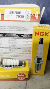 NGK 7938 BKR5E Spark Plug 1 box of 4pcs