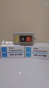 PUSH BUTTON ON OFF 15A 3 Phase BS-216B MJ Elektric
