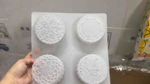 Khuôn rau câu nhấn xôi Cá Chép Hoa Sen 9cm N7 (vỉ 4 khuôn)-mẫu mới tết 2025 làm bánh rau câu ép xôi