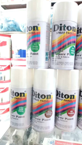 Cat DITON ACRYIC SPRAY 300ML (warna HONDA YELLOW 802) Buat motor sepeda DLL. TIDAK TAHAN BENSIN.