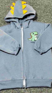 Jaket Bayi Laki-Laki Perempuan 2-12 Bulan Motif Karakter Dinosaurus