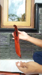 golok fullkayu super renghas merah kombinasi tanduk