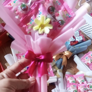 AGF buket guru/ buket permen (packing kardus)