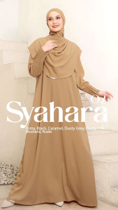 Seply Gamis Polos Syari Set Hijab Syahara 02 dengan Bahan Ossma