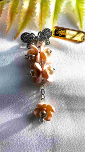 Hijabnur1 - Pin Hijab - Peniti Dagu - Bros Hijab Juntai Panjang Handmade