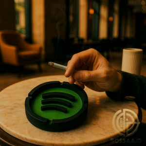 Asbak Aesthetic & Asbak Unik Logo Spotify: Hiasan Meja Stylish