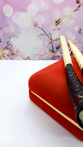 once pipa tulang kerbau kombinasi tanduk kerbau motif ulir