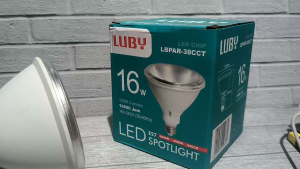 LUBY LAMPU LED PAR38 LBPAR-38CCT 16W 16 WATT SNI E27 BERGARANSI BOHLAM SOROT SPOT CAHAYA 3 WARNA BAGUS KUALITAS TERBAIK