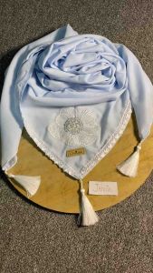 JILBAB TERBARU SEGI EMPAT RENDA ALMIRA BY CLARISSA BAHAN VOAL PREMIUM