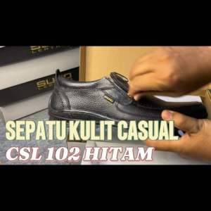 SUNO LEATHER -Sepatu kulit cowok keren  Resleting hitam Cokelat Tan Shoes