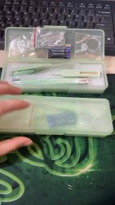 Bộ ráy tai lấy mũi có đèn xài pin 8 món full box - Bộ dụng cụ lấy ráy tai + nhíp có đèn led