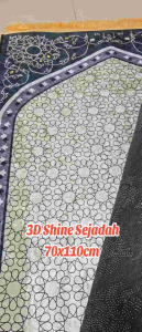 3D Sejadah Hadiah Sejadah Kaabah Sejadah Besar 3D Shining Sejadah 3D Kabah Sejadah Velvet Dewasa 70x110cm