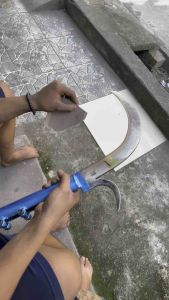 alat panen sawit cap mi asli malaysia siap di pakai tanpa perlu mengasah