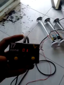 Modul Klakson Telolet 3 Corong 17 Nada Angklung 12v&24v
