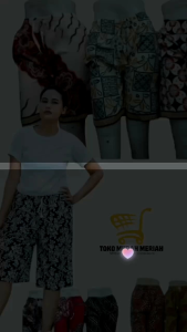 CELANA JUMBO BATIK PENDEK 70 RB AN DAPET 3 PCS BAHAN RAYON NYAMAN DAN LEMBUT  Katun Motif Wanita Harian Santai Tidur Shorts