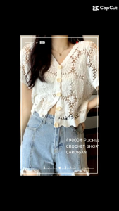 TM 49000 Cardigan Phucella crochet short sleeve import
