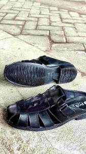 Sepatu Sandal Pria Trendi Bustong Kulit Asli Sj.02