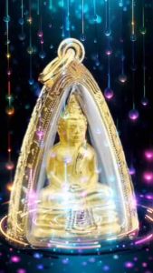 จี้พระหลวงพ่อโสธรเลี่ยมกรอบหุ้มทองคำแท้หนาพิเศษเกรดพรีเมี่ยม ขนาด 2x3.5 ซม.