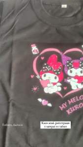 Atasan Anak Perempuan Melody Kuromi 2-10th Kaos Oblong Anak Cewek Motif Kuromi