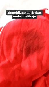 Cairan pembersih penghilang menghilangkan noda oli pada pakaian kain baju seragam celana dan sejenis kain lainnya