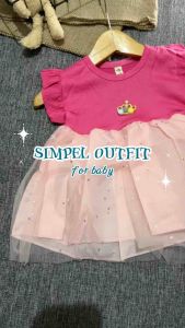 Set pakaian bayi perempuan impor / blus lagging baby cute salur