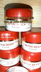 SUNCREEN WHITENING CREAM SPF 30 / FORMULA BARU / FOUNDATION / PELEMBAB / RCB GLOW COSMETIK