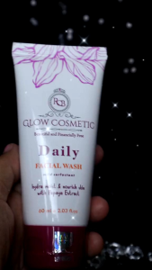 FACIAL WASH RCB GLOW COSMETIC BPOM KEMASAN BARU (TUTUP UNGU TERONG)