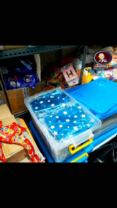 BALON FOIL HURUF 40cm / BALON ULANG TAHUN WARNA BIRU MOTIF BINTANG