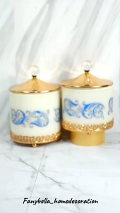 Toples Kaca Mewah Sultan Emas Gold Turki Motif Marble Lebaran Dekorasi Rumah