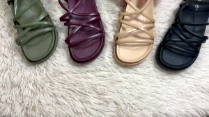 Sandal Wanita Let Tali - Sandal Cewek Import - Sandal Casual Cantik Jelly Karet PCU