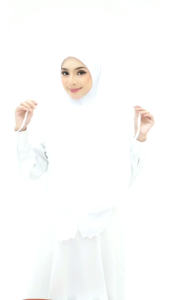 [ Purdah Labuh 2 Layer ] Purdah Labuh 2 Layer Chiffon / Niqab Purdah Khimar Umrah Haji
