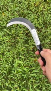 มีดตะขอเล็กหัวเคียวเหล็กแมงกานีสเอนกประสงค์ตัดกล้วยดายหญ้าตัดกิ่ง หนา2มิล พร้อมส่ง