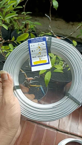 Kawat Bonsai Alumunium Doff putih perroll