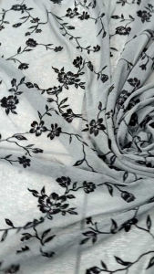 Bahan/kain shiffon bordir antik garment import cod