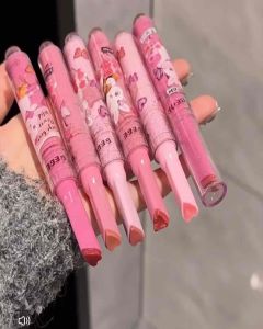 【ReadyStock】Gege Bear果冻唇釉镜面口红Solid Lip Gloss Hydrating Fine Shimmer Moisturizing Lipstick Set Jelly Lipstick Gincu Murah