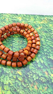 tasbih kayu raja merah Agatis motif Marjan Fs025