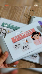 CVC Word Families Flashcards Laminated – Kindergarten Reading ESL Speech Therapy Homeschool & ASD