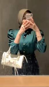 Bella Puffy Shirt Kemeja Wanita Atasan Wanita Katun Premium