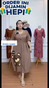 Daster RAYON jumbo ld 120. daster bear ld 120 cm. DASTER KARAKTER TERBARU MOTIF BEAR