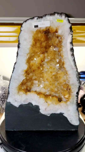 Brazil High Grade Citrine Crystal Cave C09