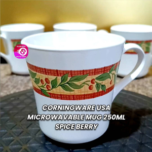 CORNINGWARE USA SPICE BERRY MICROWAVABLE MUG 250ML • JAPAN SURPLUS