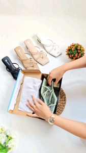 Sandal Wanita Tali Heels Hak 5cm Terbaru Kekinian Premium