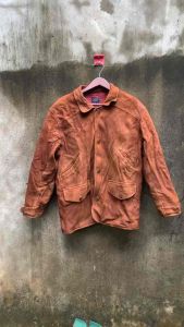 Jacket Vintage Genuine Leather Reversible Y4NKEE by G4NT size L preloved second brand langka heavy weight
