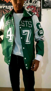 Varsity Jaket Vintage Seagreen-Brutalists