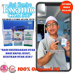 EXAMO Mix  Examo Ckm 500 Matsa  Examo Ckm500 Plus Minda Cerdas Kids Exam Iq Suplemen Junior Plus Autism ADHD Exam Excel