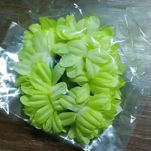 ยางผูกผม ดอกไม้สีดอกคูณ