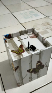 Celengan Karakter Pakai Kunci - Celengan Motif Kupu Kupu - Celengan Besar Pakai Kunci