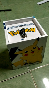 Celengan Karakter Pokemon (Pakai Kunci) - Celengan Pokemon Besar Kunci - Celengan Kunci - Kado Ultah Anak